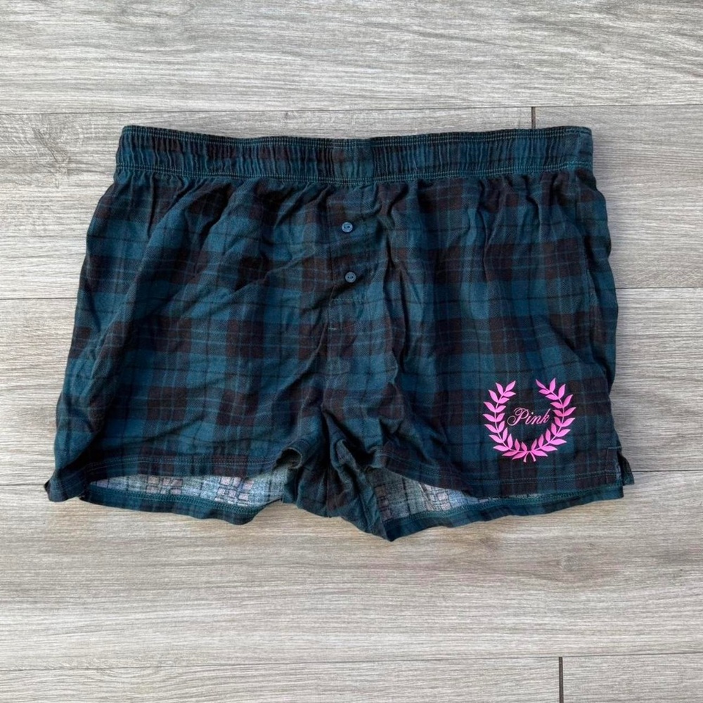 PINK By VS Plaid Pajama Shorts